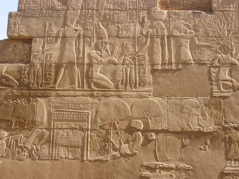Aegypten Rundreise, Nilkreuzfahrt, IBEROTEL, MS Crown Empress, Amun-Tempel, Reliefs