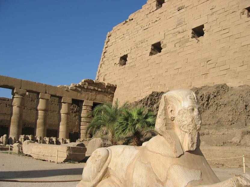 Aegypten Rundreise, Nilkreuzfahrt, IBEROTEL, MS Crown Empress, Amun-Tempel, Widderstatuen