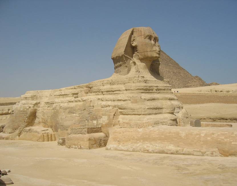 Aegypten Rundreise, Kairo, Cheops Pyramide von Giseh, Sphinx von Gizeh