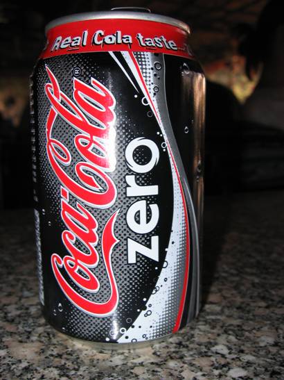 Aegypten Rundreise, Kairo, Cola Cola Zero Dose mit englischer Beschriftung