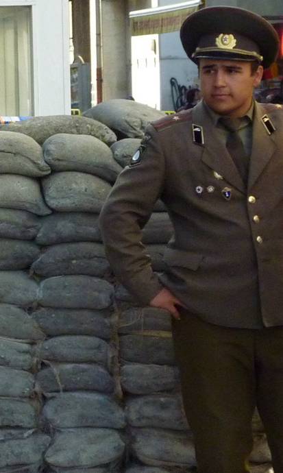 Berlin, Russischer Soldat, Checkpoint Charlie
