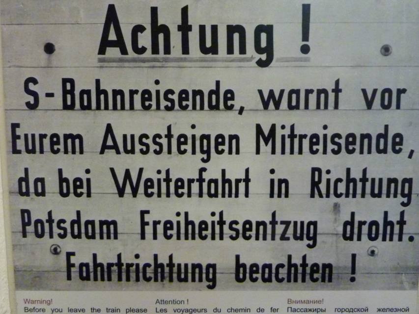 Berlin, Mauermuseum, Fluchtversuche