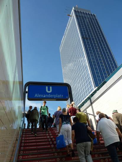 Berlin, U-Bahnaufgang zum Alexanderplatz, Alexanderplatz