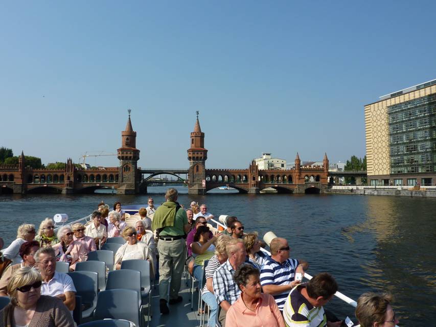 Berlin, Bootsfahrt auf der Spree, Landwehrkanal, Oberbaumbruecke 