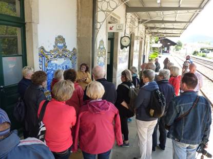 Portugal Rundreise, Pinhao, Wandbilder aus Kacheln, Azulejos