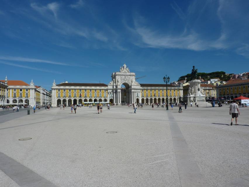 Portugal Rundreise, Lissabon, Platz Rossio (Praca de Dom Pedro IV)