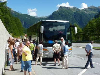 Rundreise Schweiz, Simplonpass, Autobus von Elite Tour