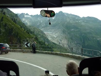 Rundreise Schweiz, Busfahrt auf den Grimselpass