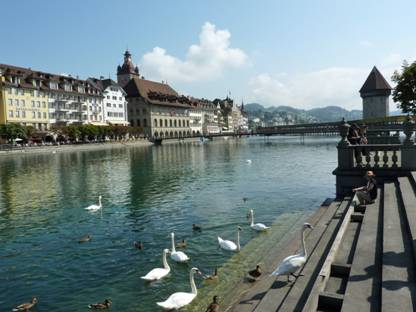 Rundreise Schweiz, Luzern, Stadtbummel, Altstadt