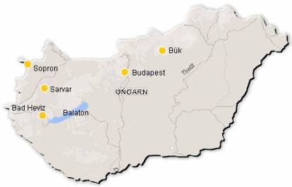 Karte Thermen-Ungarn 