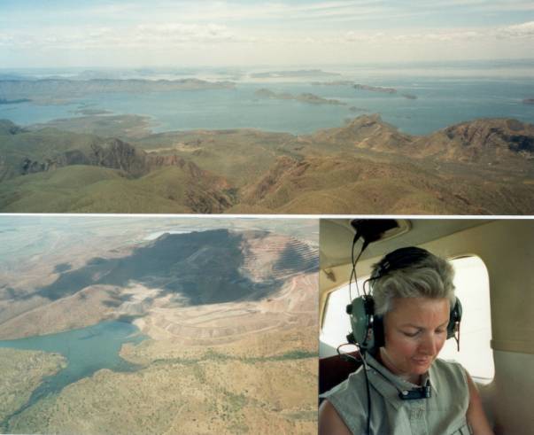 Westaustralien Rundreise, Rundflug ueber den Lake Argyle, Bungle Bungle, Purunululu NP