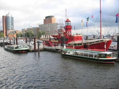 Hamburg, City-Sporthafen, Feuerschiff 