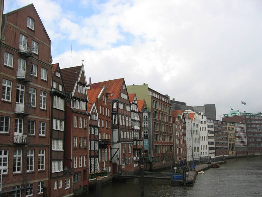 Hamburg, Deichstrasse, Fassaden aus dem Mittelalter