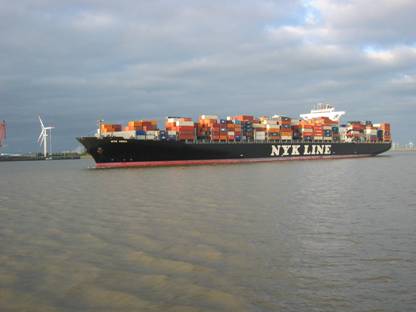 Elbe, Containerschiff: NYK LINE