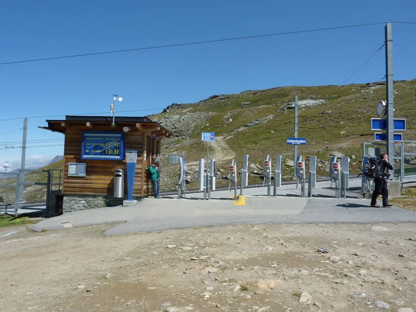 Schweiz Rundreise, Gornergratbahn, Station Rotenboden