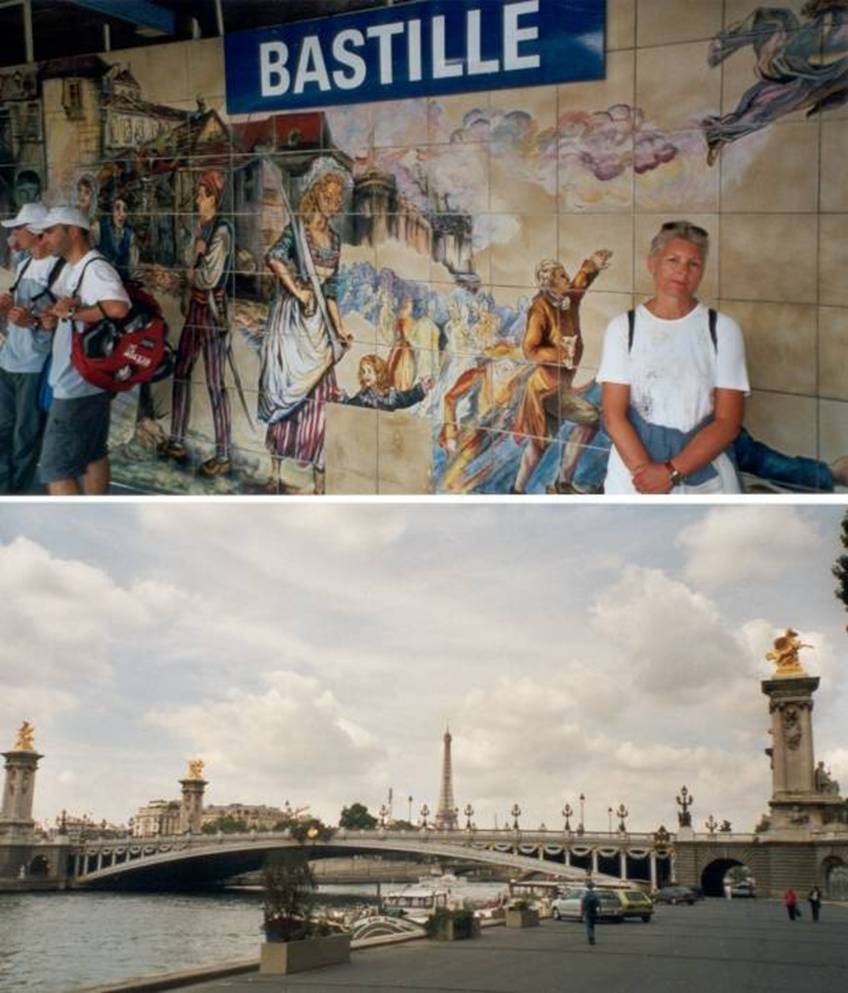 Paris, Metro Station, Bastille, Seine, 37 Bruecken