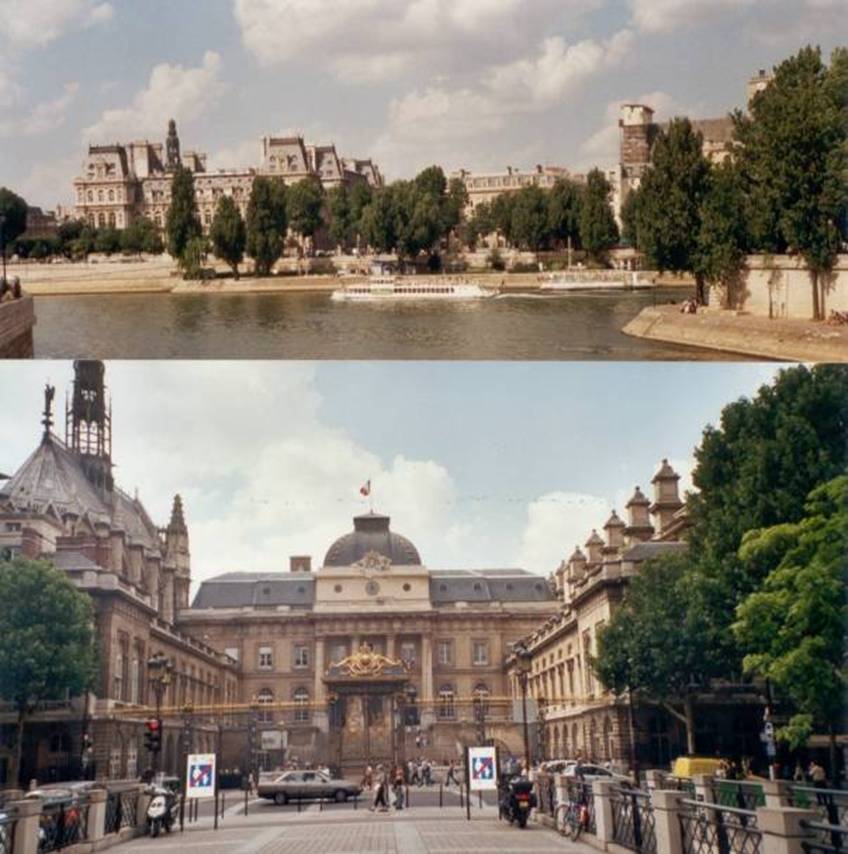 Paris, Hotel de Ville, Palace de Justice 