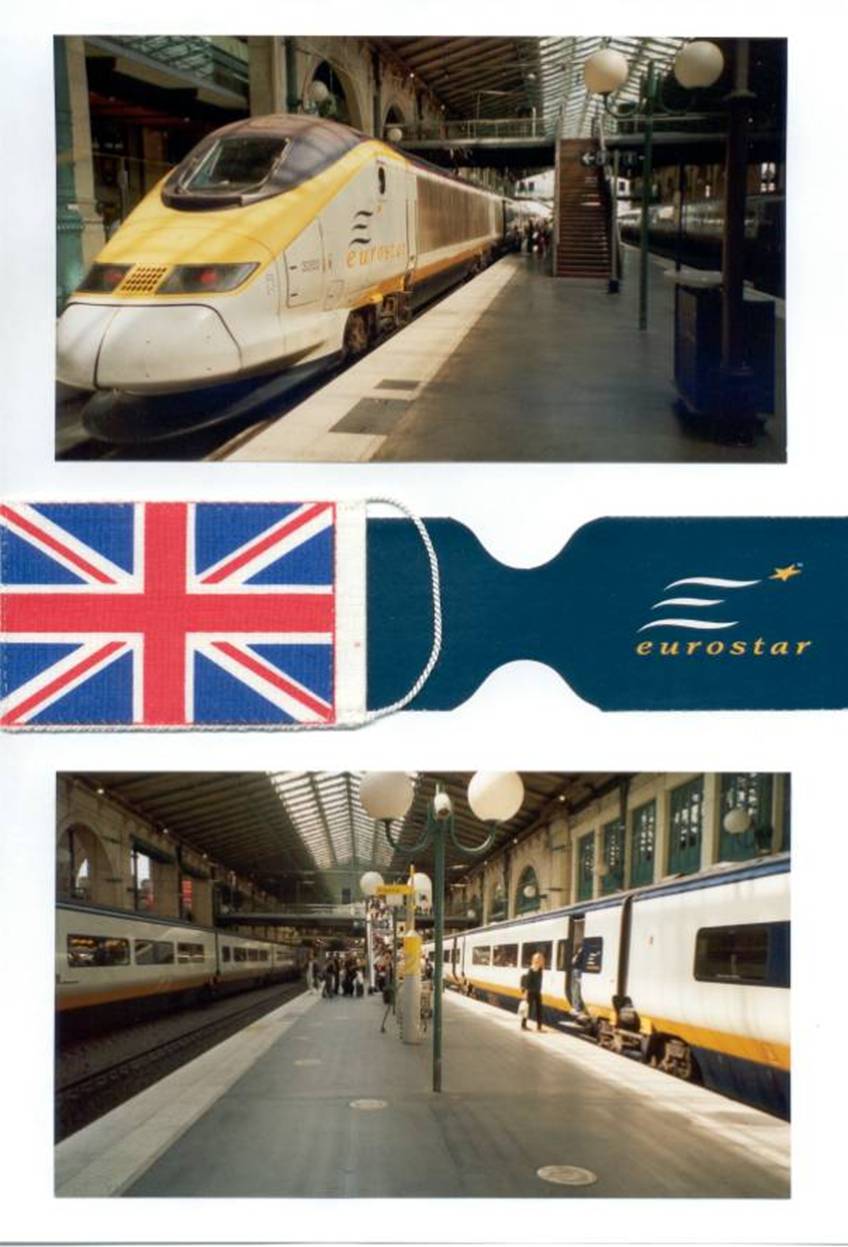 Eurostar: Hochgeschwindigkeitszug, Zugfahrt von Paris nach London