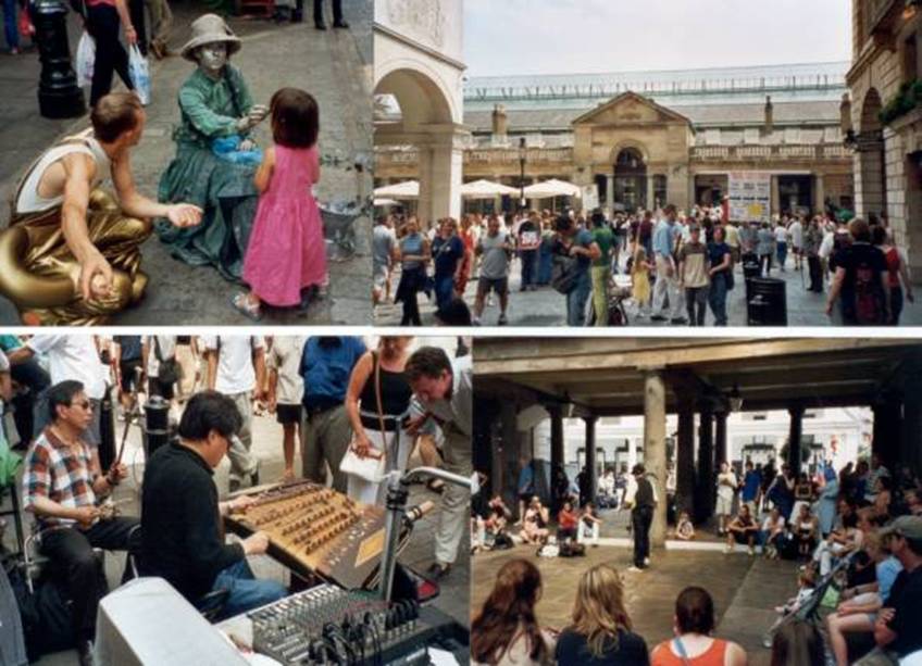 London, Covent Garden, Strassenkuenstler