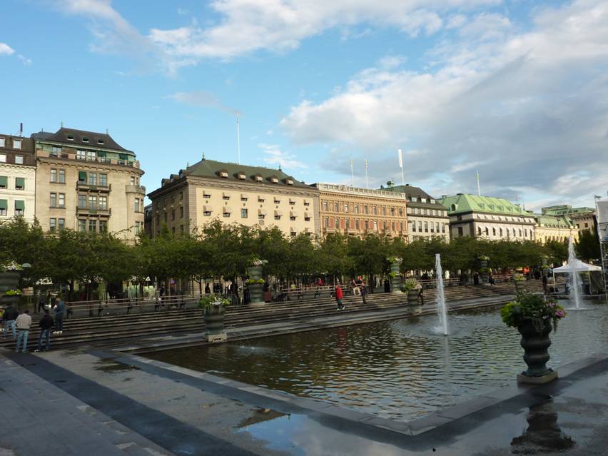 Stockholm Stadtbummel, Kungstraedgaerden, aelteste Park
